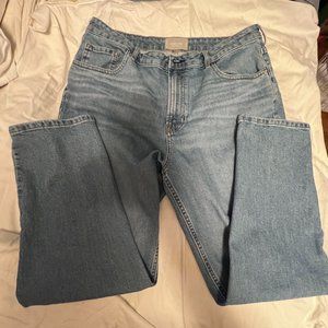 Everlane Curvy Cheeky Jeans Med-Light Wash Sz 33 Regular